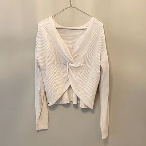 Hollister white reversible sweater size medium . New with tags
